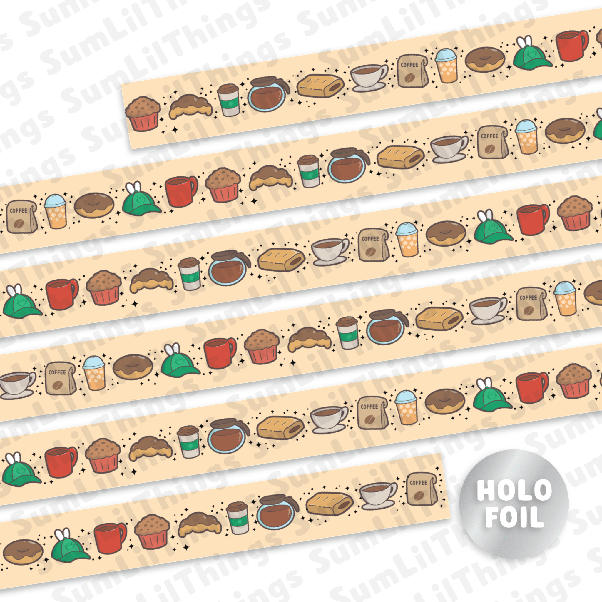 Washi Tape - Lil' Coffee Shop Collection - SumLilThings