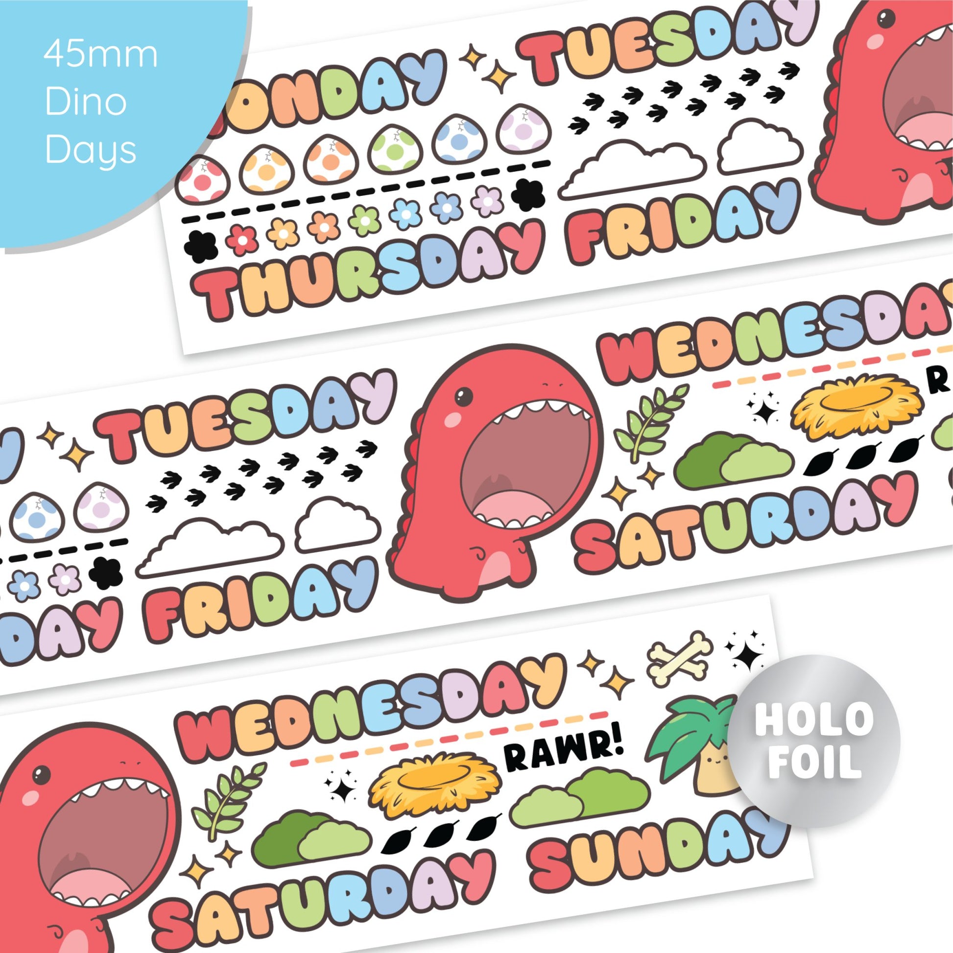 Washi Tape - Lil' Dino Picnic Collection - SumLilThings