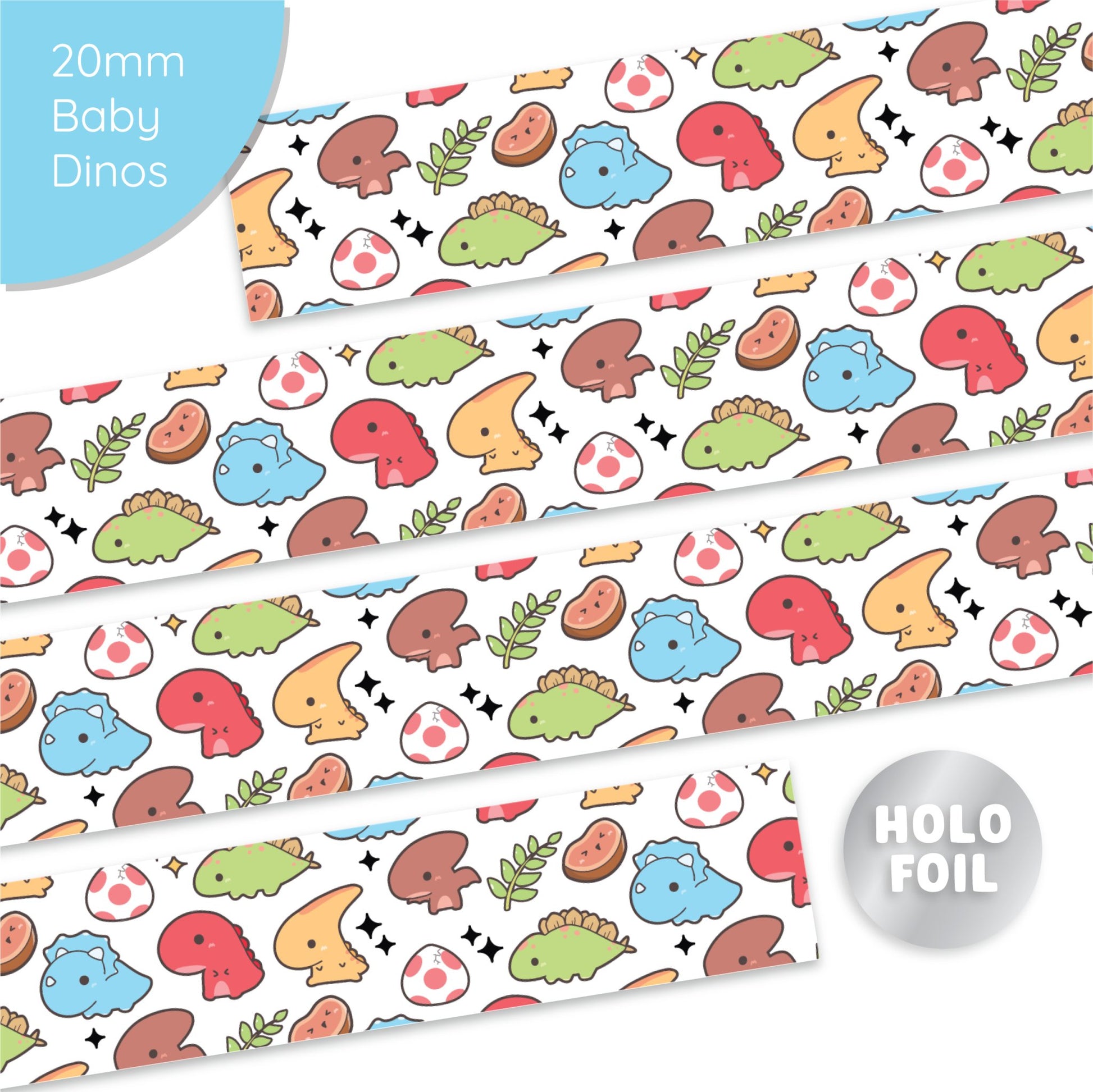Washi Tape - Lil' Dino Picnic Collection - SumLilThings