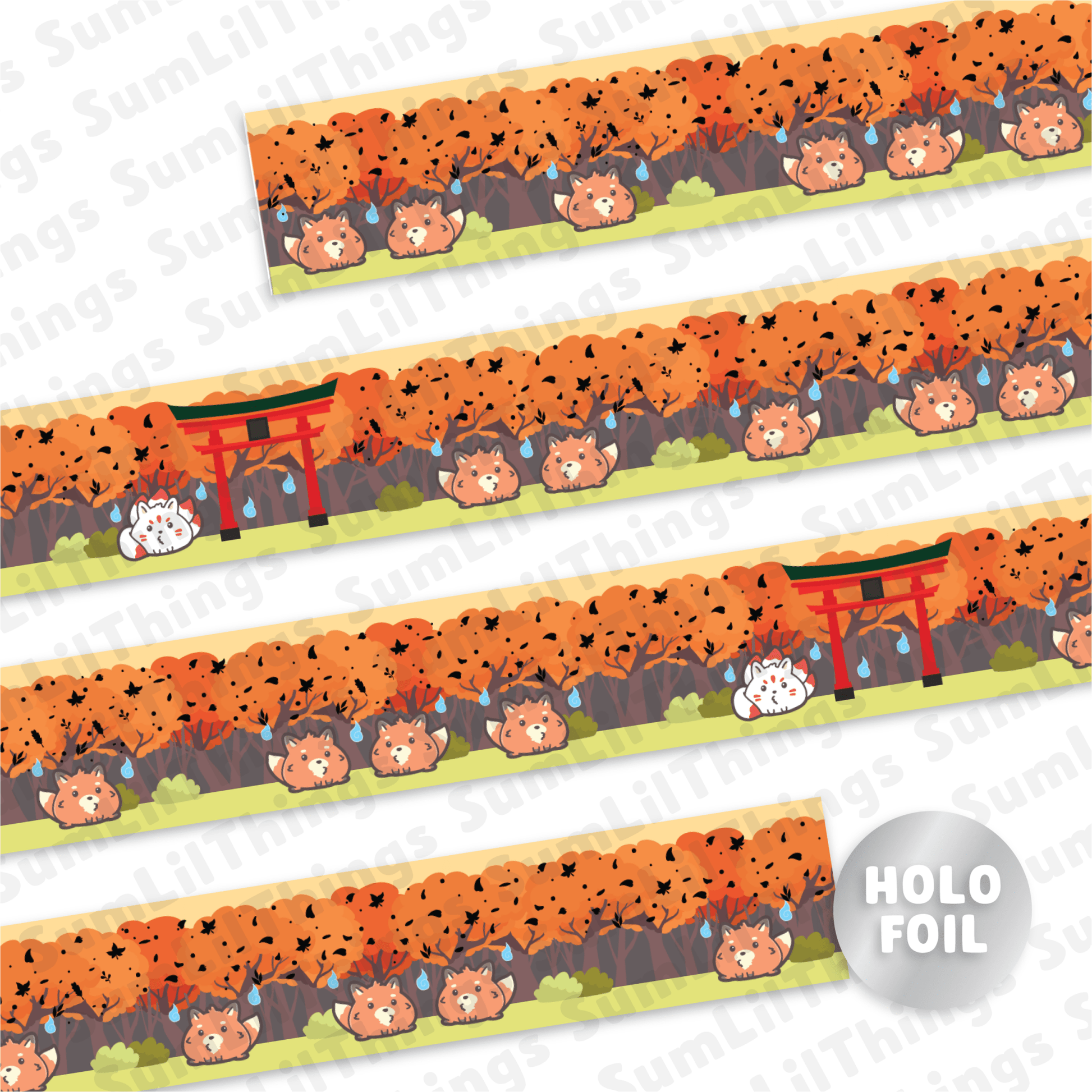 Washi Tape - Lil' Fox Festival Collection - SumLilThings
