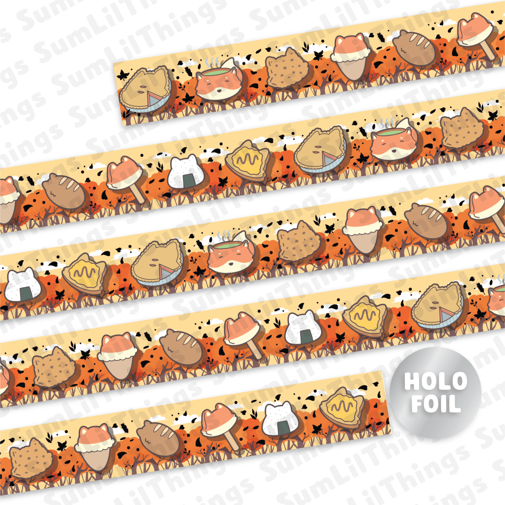 Washi Tape - Lil' Fox Festival Collection - SumLilThings