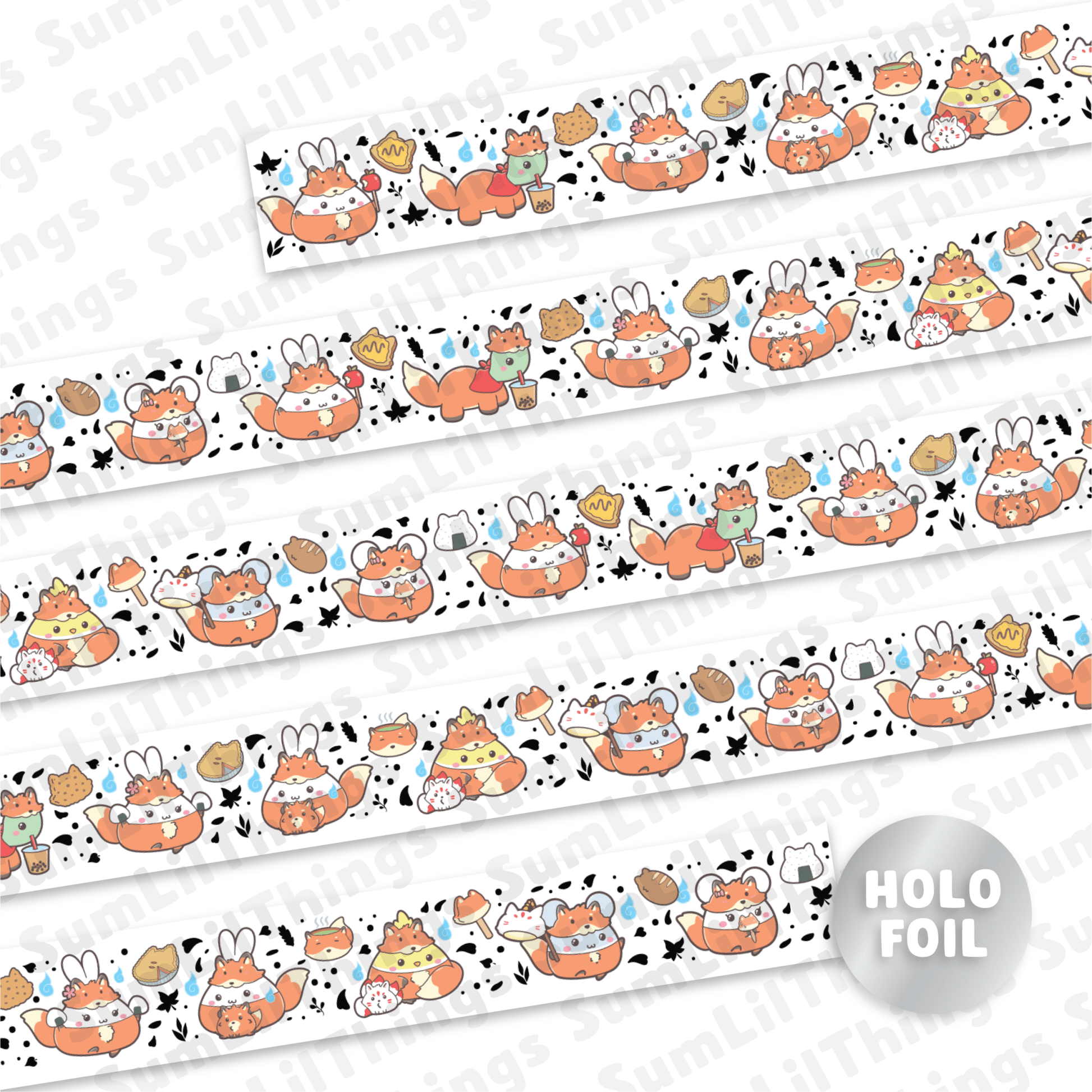 Washi Tape - Lil' Fox Festival Collection - SumLilThings