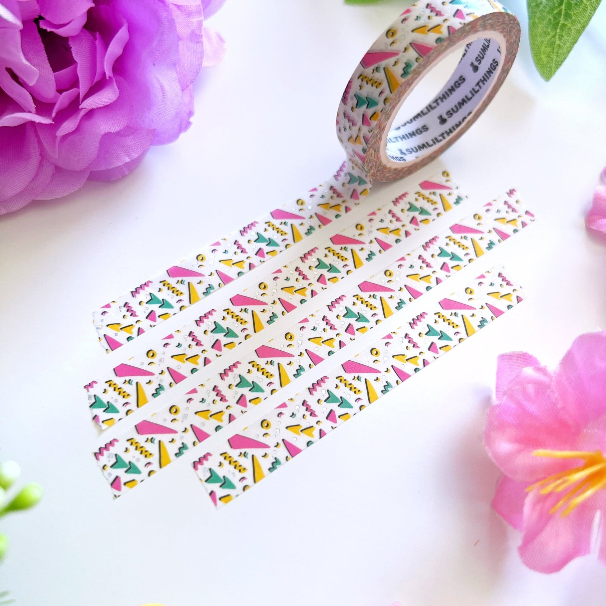 Washi Tape - Lil’ Geometric Pattern - Holo Foil - 10mm - SumLilThings