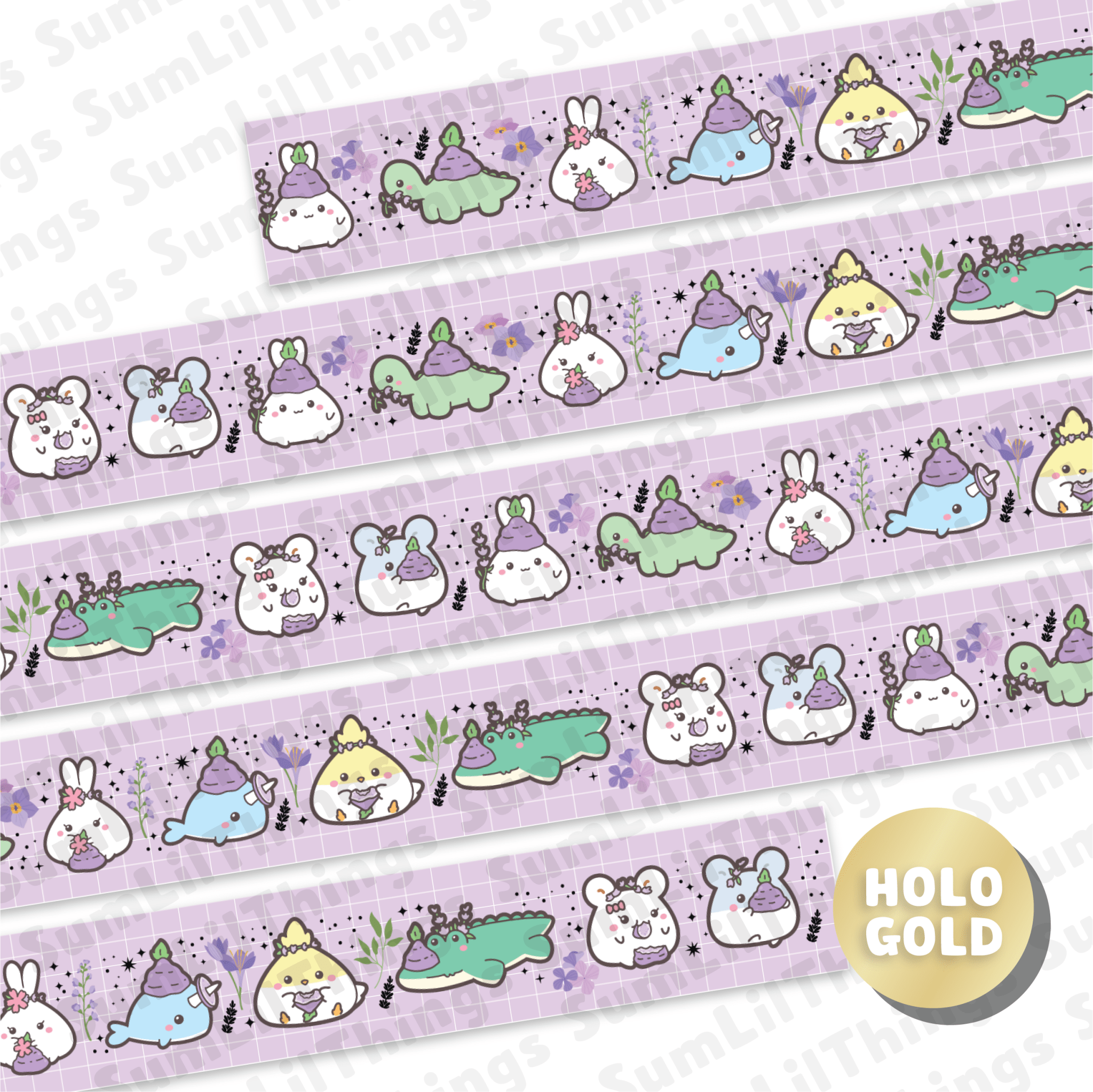 Washi Tape - Lil&#39; Lavender Sweets Collection - SumLilThings