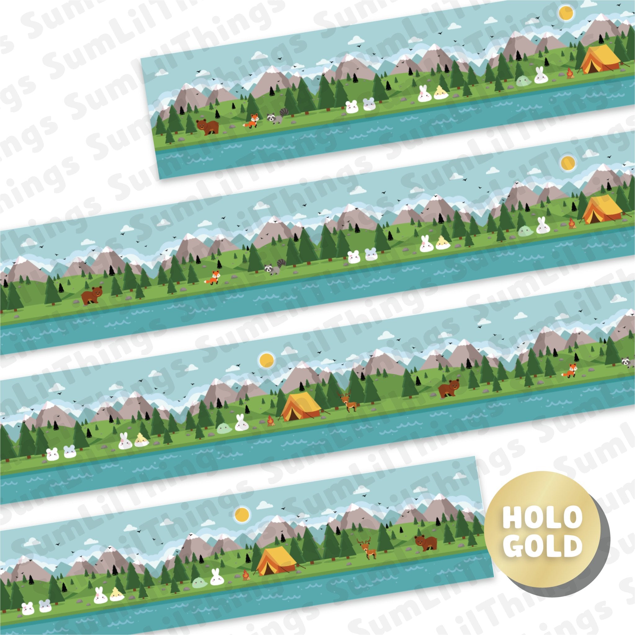 Washi Tape - Lil' Misfit Camp Collection - SumLilThings