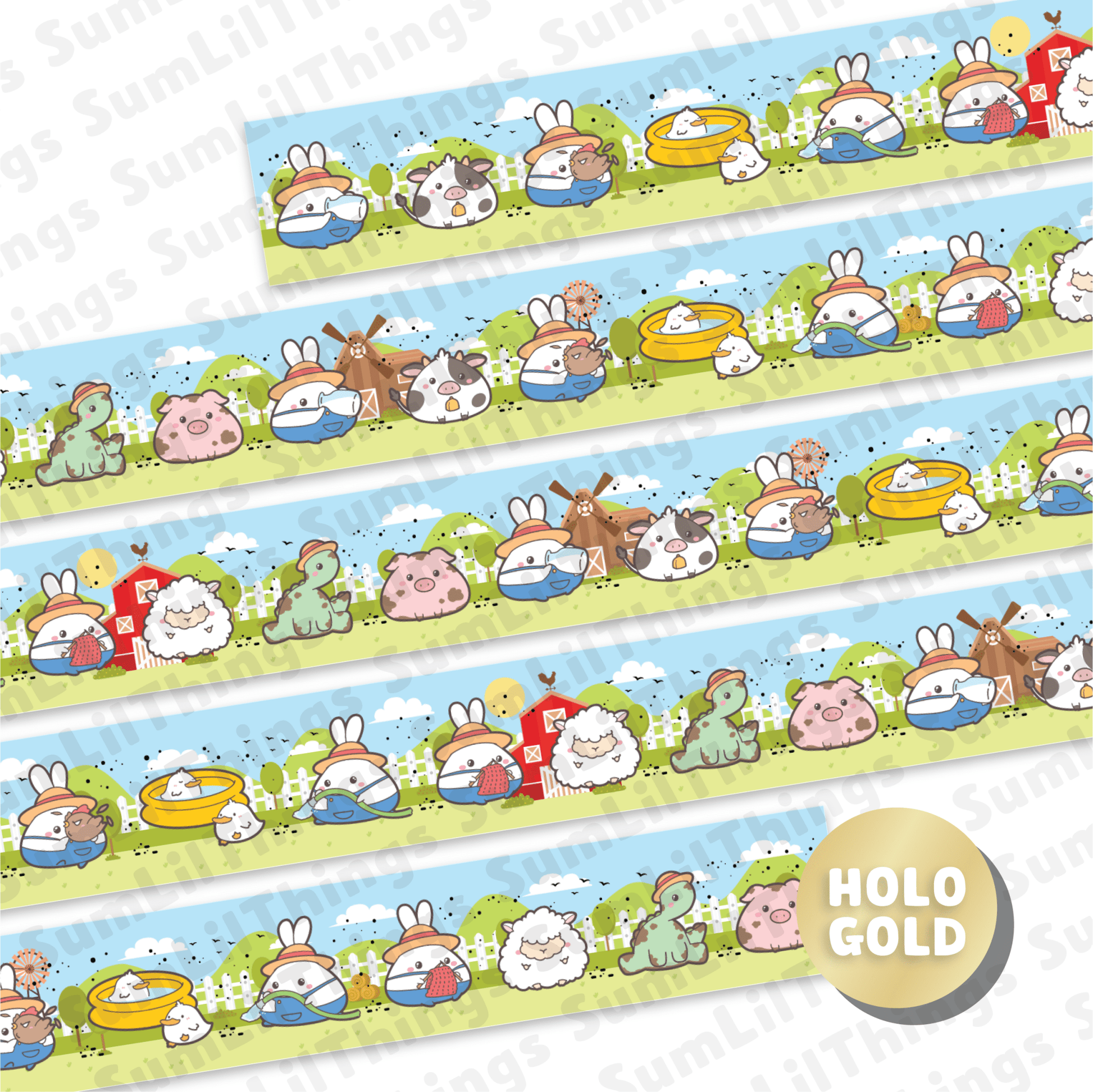 Washi Tape - Lil' Pasture Pals Collection - SumLilThings
