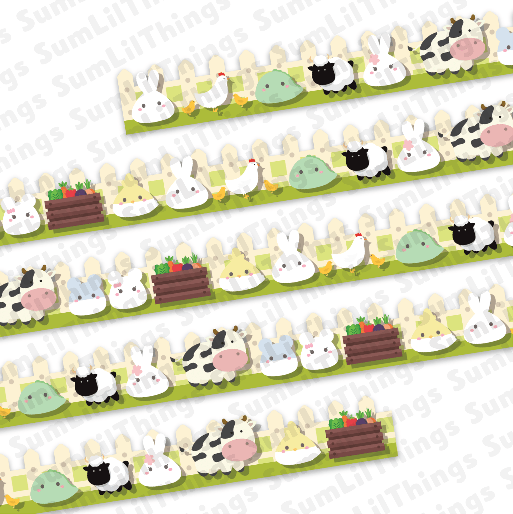 Washi Tape - Lil' Pasture Pals Collection - SumLilThings