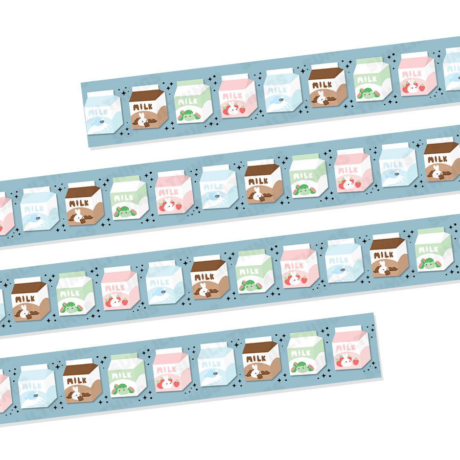 Washi Tape - Milk Cartons - Holo Gold Foil - 15mm - SumLilThings