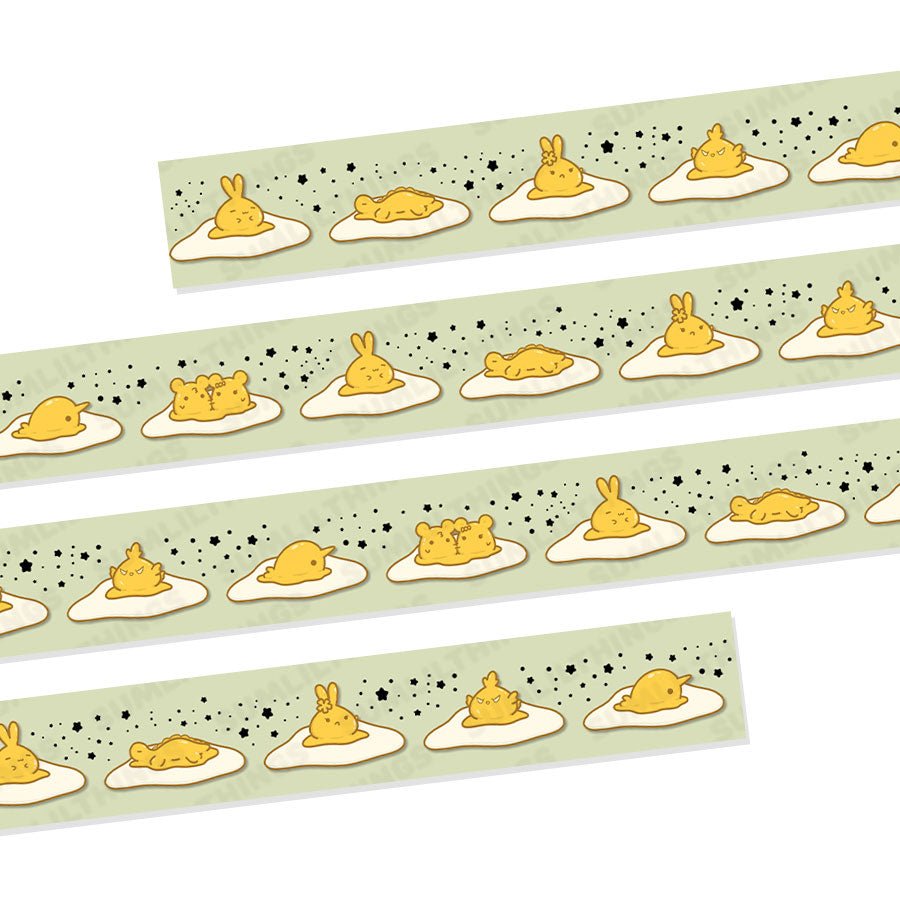 Washi Tape - Sunny Side-up Eggs - Holo Gold Foil - 15mm - SumLilThings