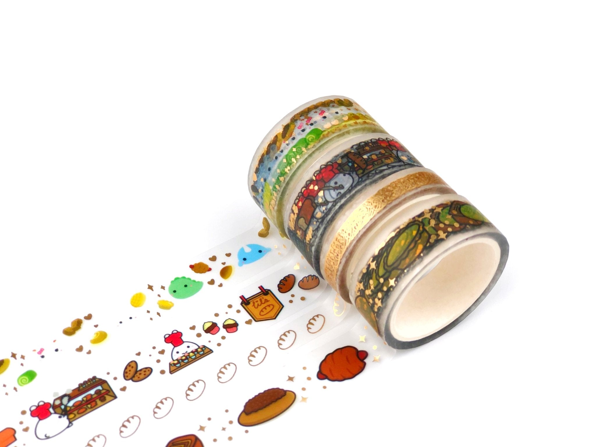 Washi Tape - Toasted Buns - Gold Foil - SumLilThings