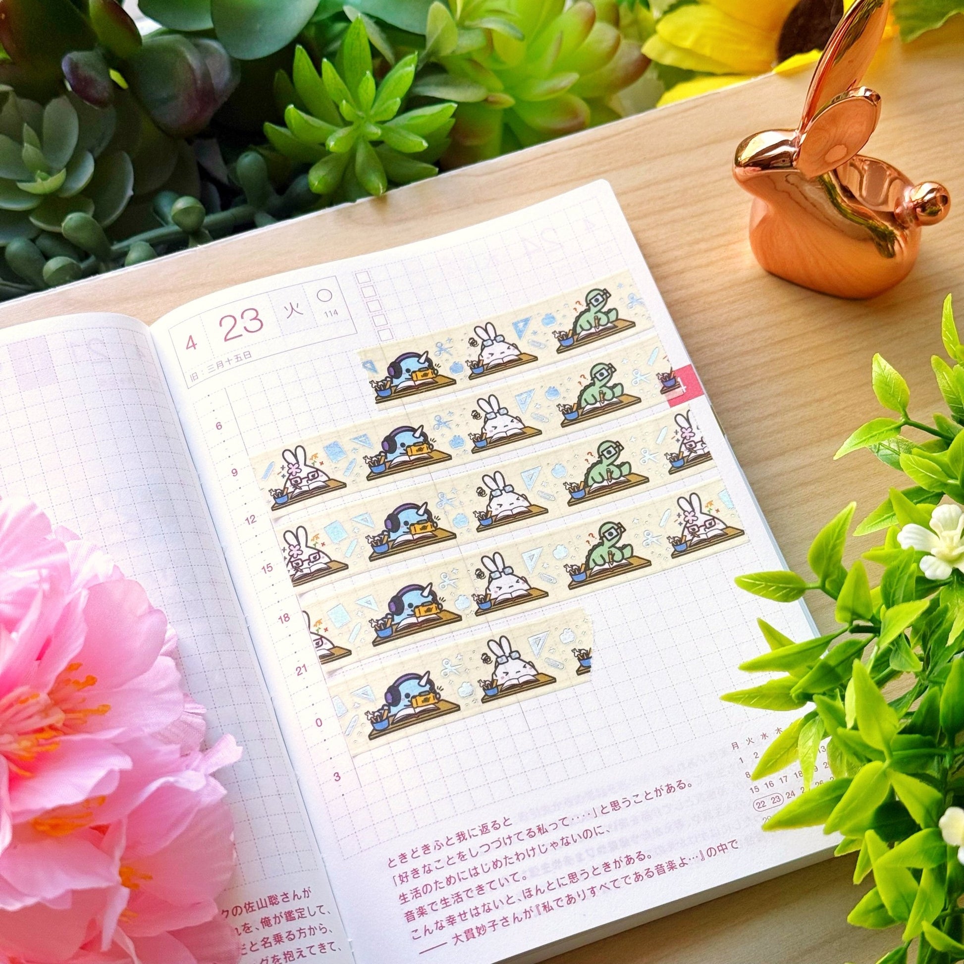 Washi Tape - Working Desk (15mm) Holo Foil - SumLilThings