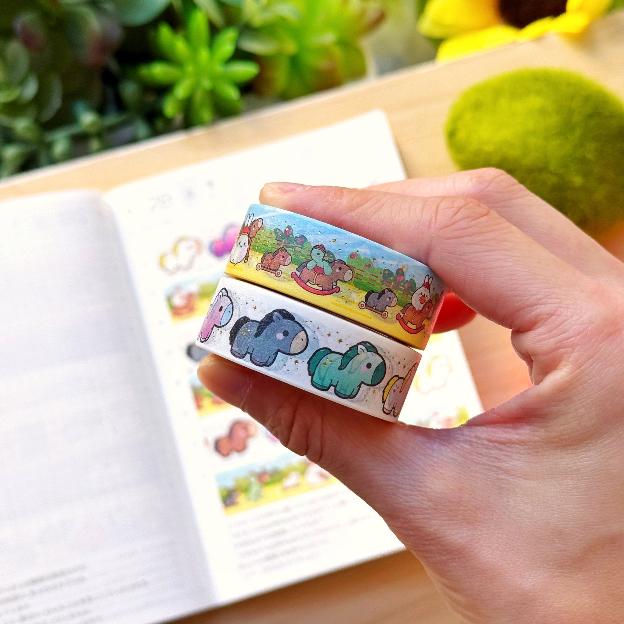 Washi Tape - Year of the Horse - Gold Foil (Set of 2) - SumLilThings