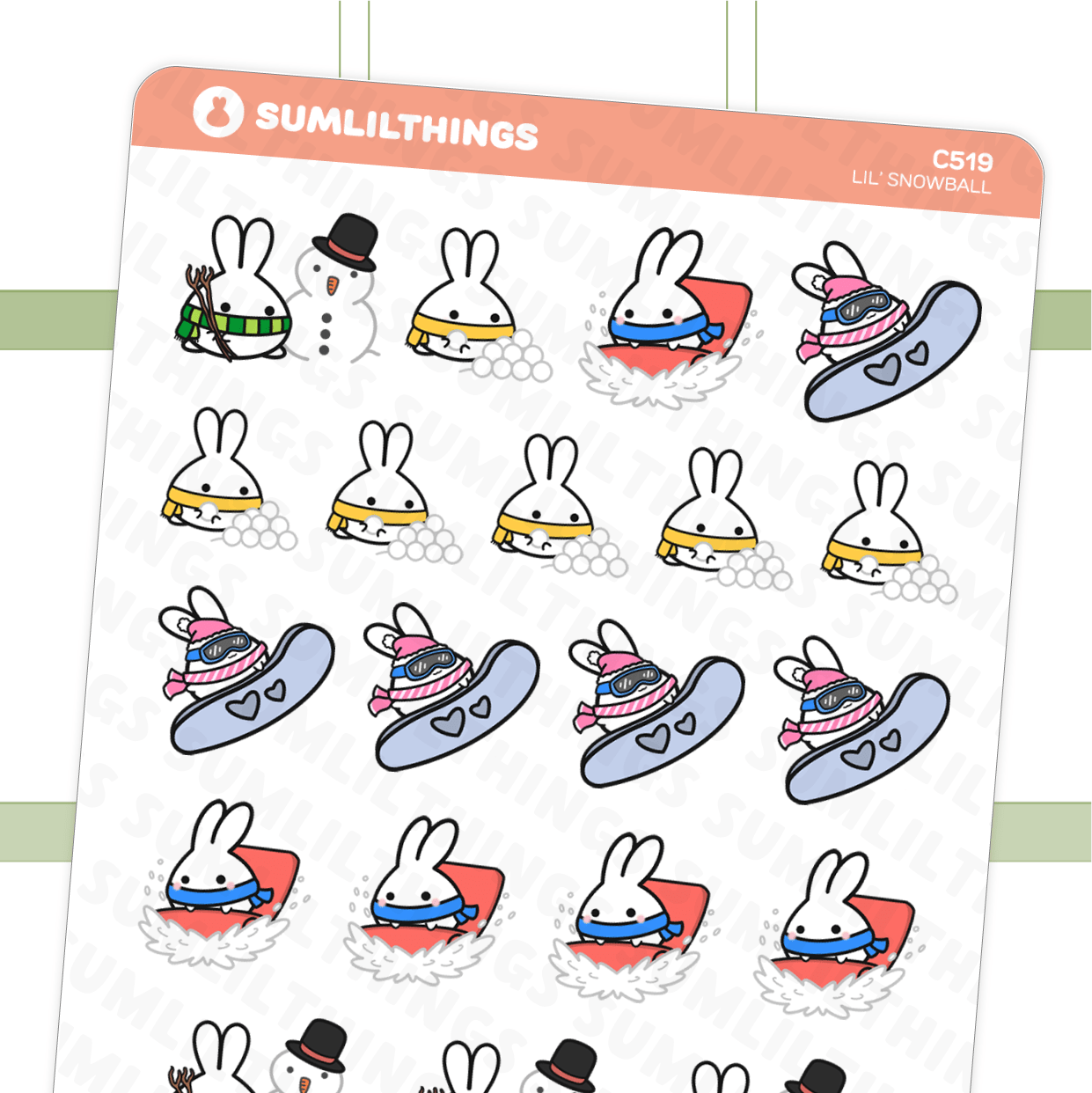 Winter Activities Stickers - SumLilThings