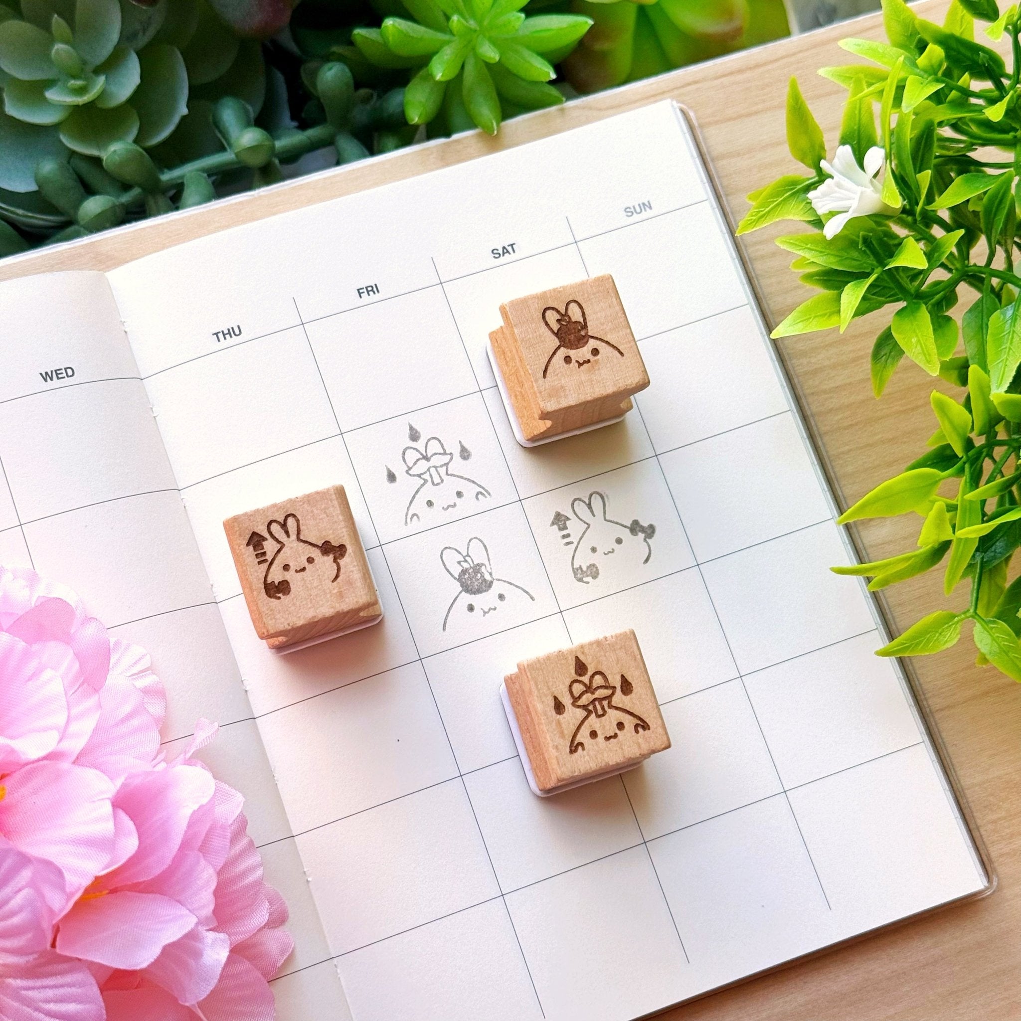 Wooden Stamp - Body Reset Series - SumLilThings