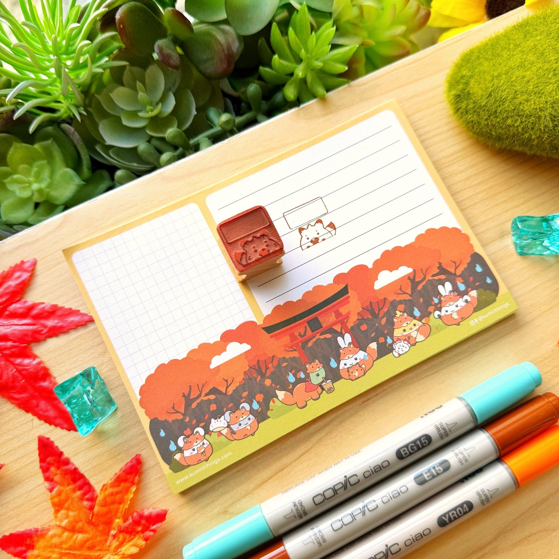 Wooden Stamp - What Did the Fox Say (20mm) - SumLilThings