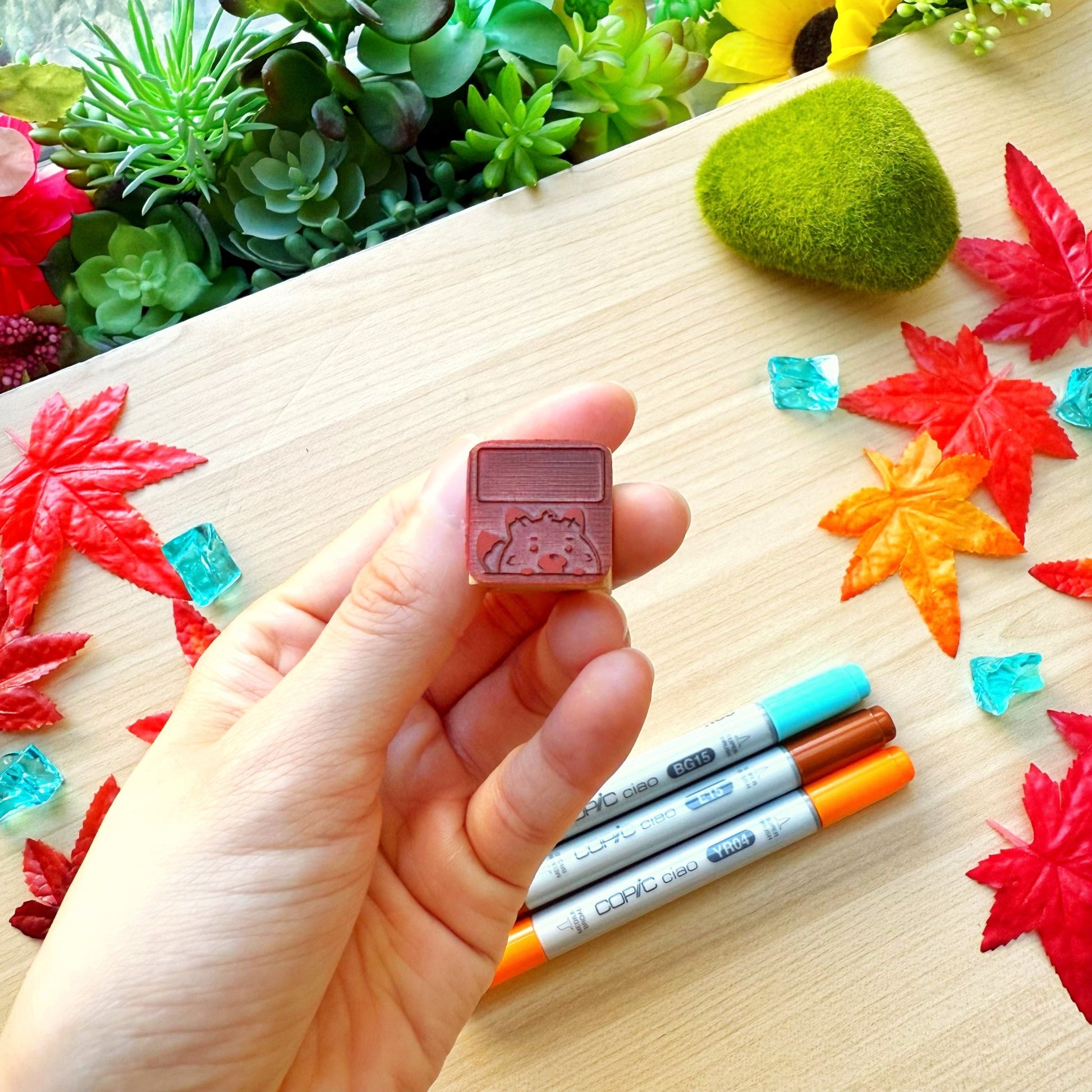 Wooden Stamp - What Did the Fox Say (20mm) - SumLilThings