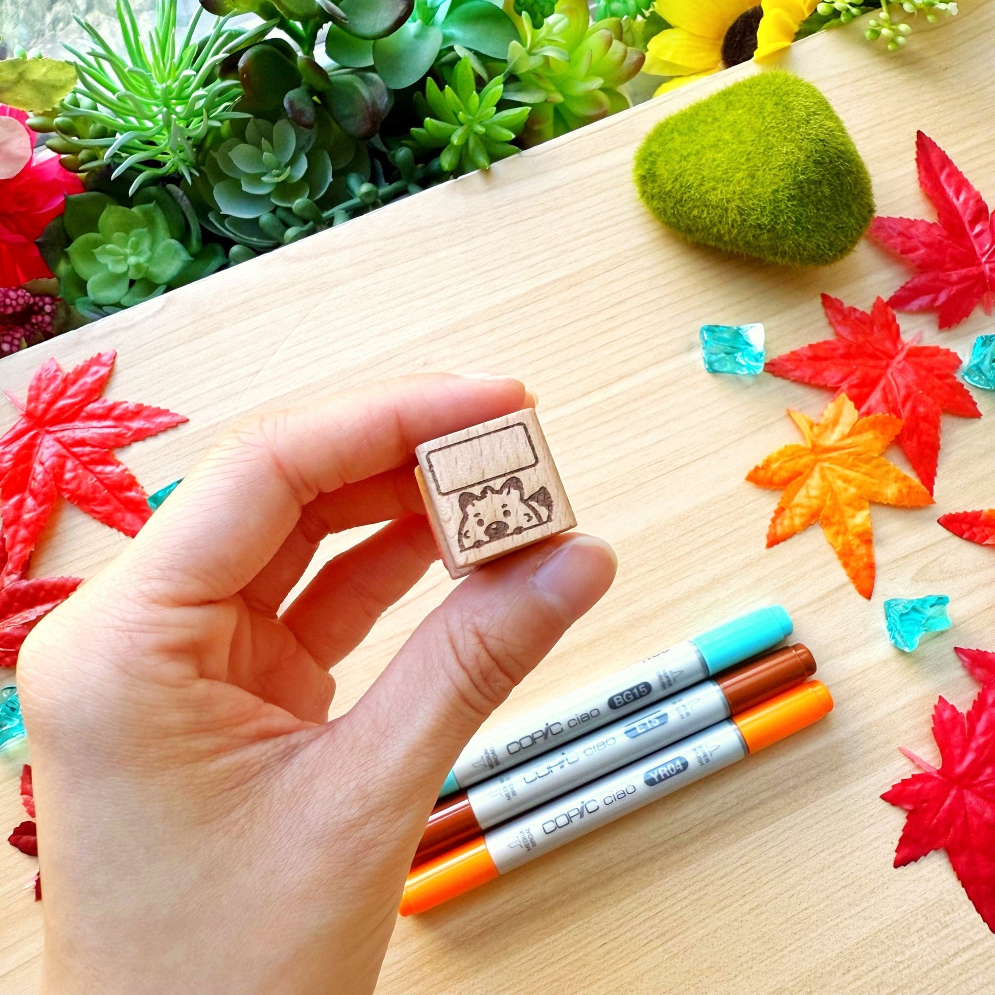 Wooden Stamp - What Did the Fox Say (20mm) - SumLilThings