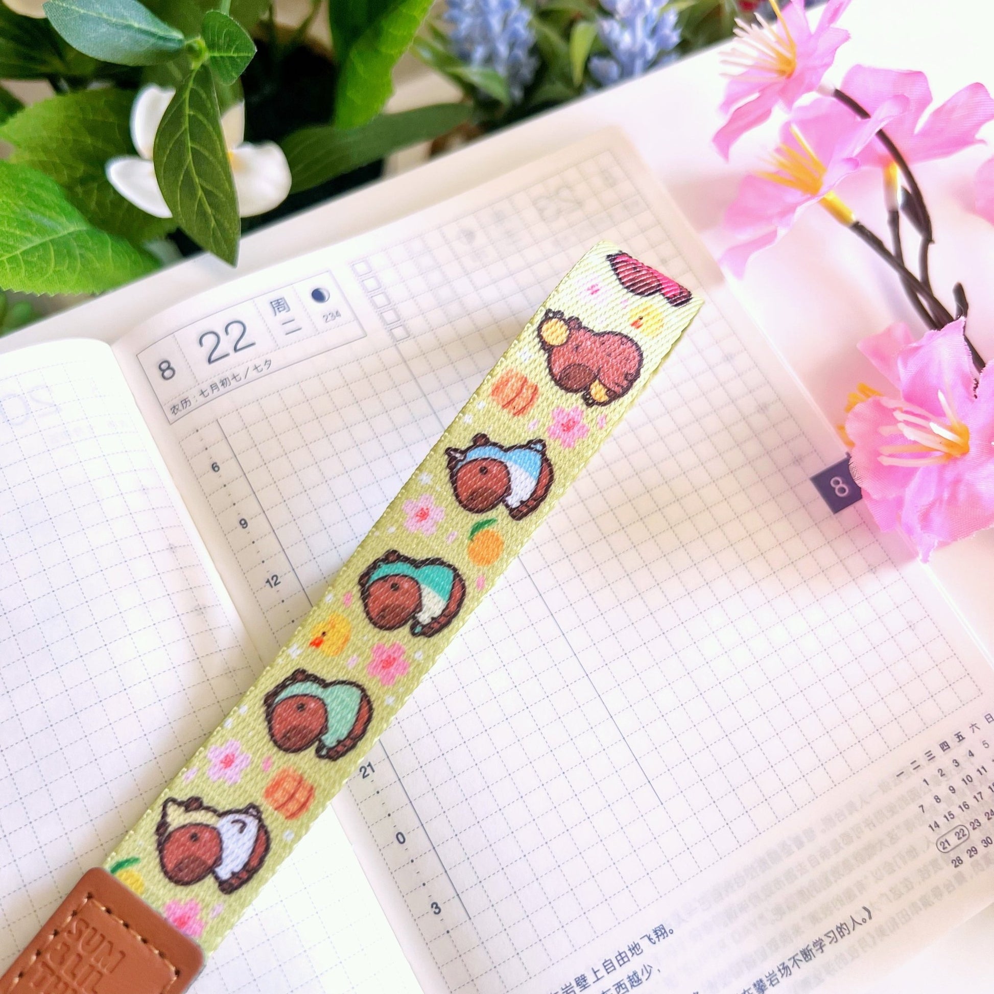 Wrist Lanyard - Be Capy & Chill - SumLilThings