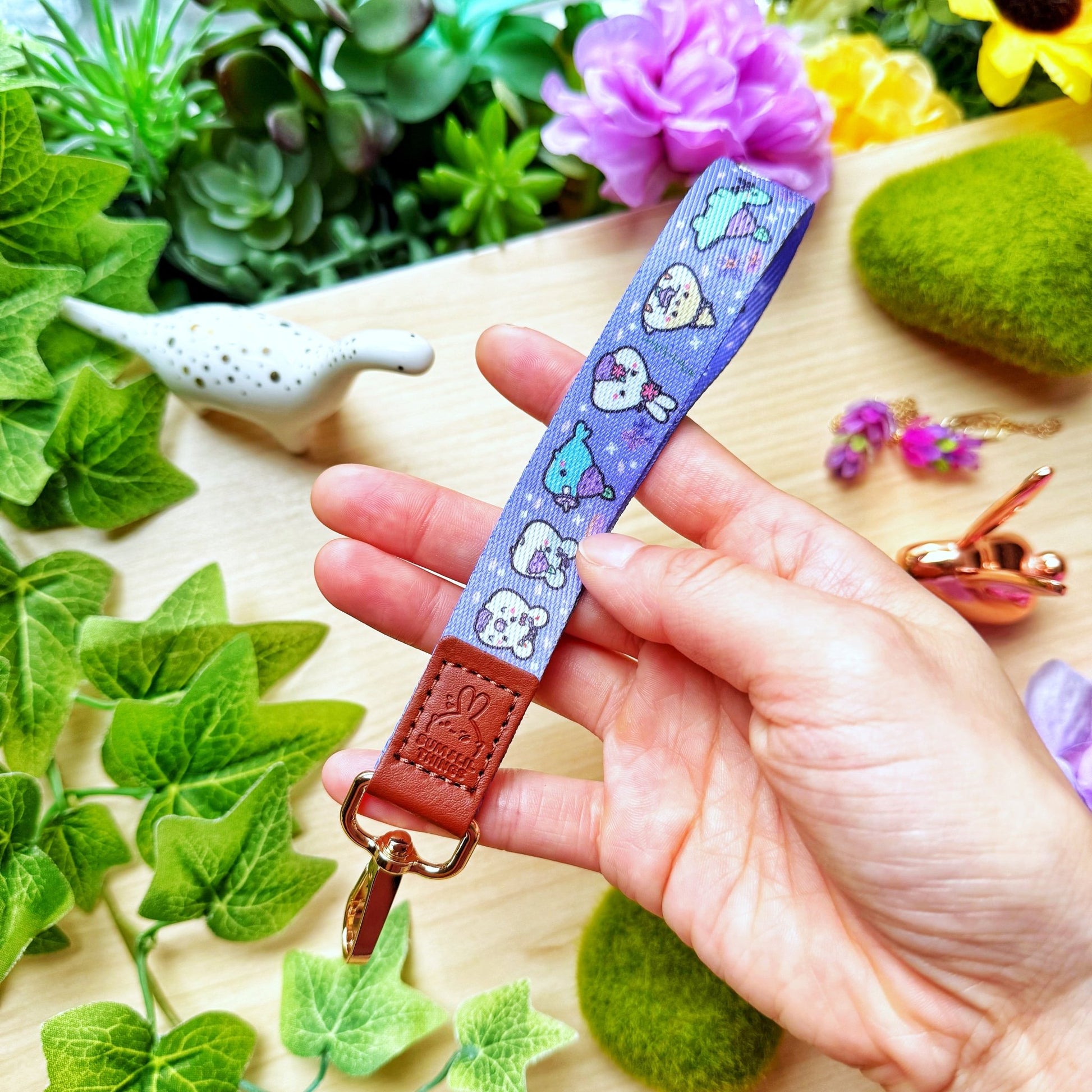 Wrist Lanyard - Lil' Lavender Sweets - SumLilThings