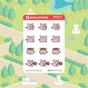 Year of the Pig Stickers - Mini Sheet - SumLilThings