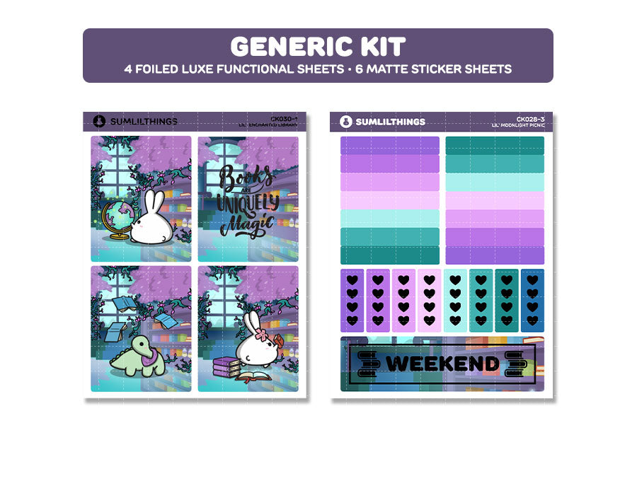 Decorative Kit - Lil&#39; Enchanted Library (10 Pages)