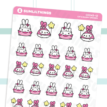Hello Kitty & My Melody Onesies Stickers