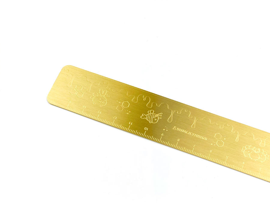 Ruler - Bee Lil' Cute - Brass