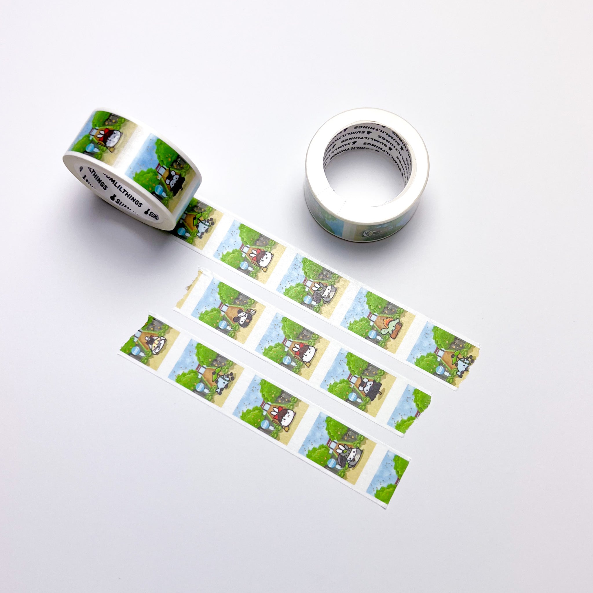 Washi Tape - My Lil&#39; Neighbor Scenic (20mm) - Holo Gold Foil