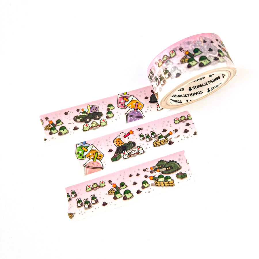 Washi Tape - Lil' Boba Wars 2.0 - Holo Silver Foil (Set of 2)