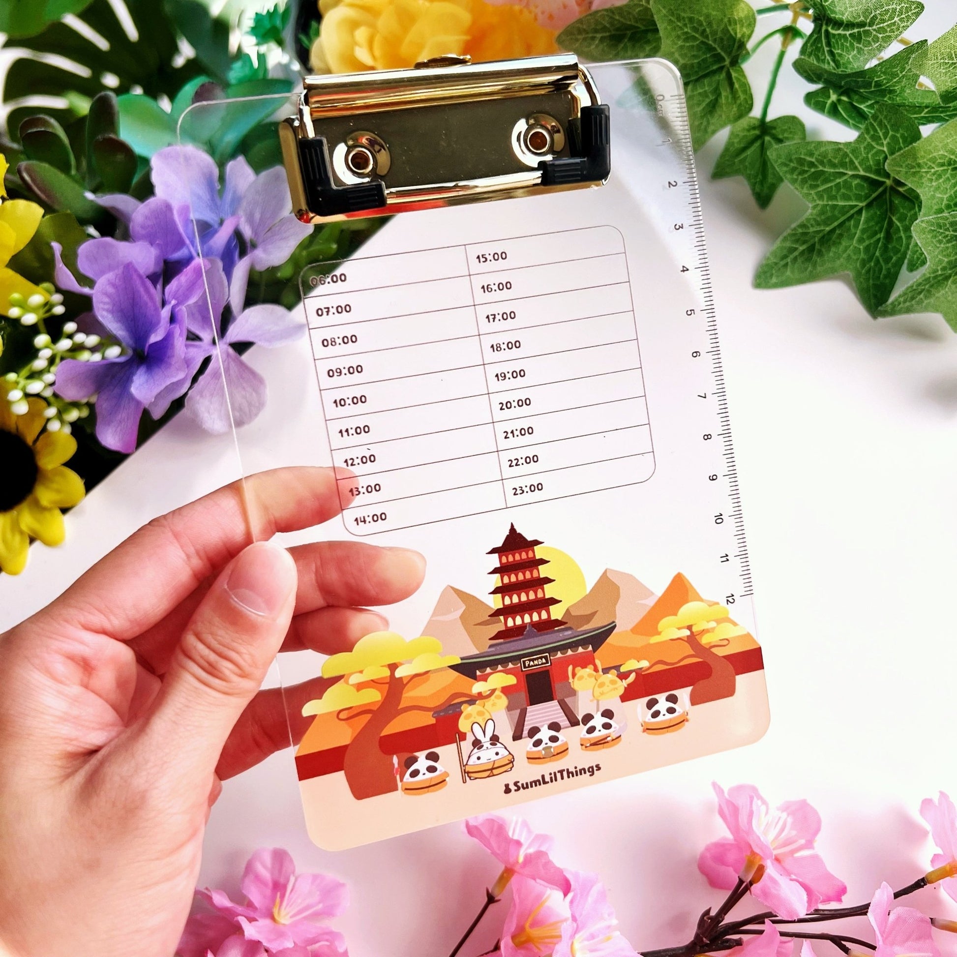 Acrylic Clipboard - Lil' Panda Dojo - SumLilThings