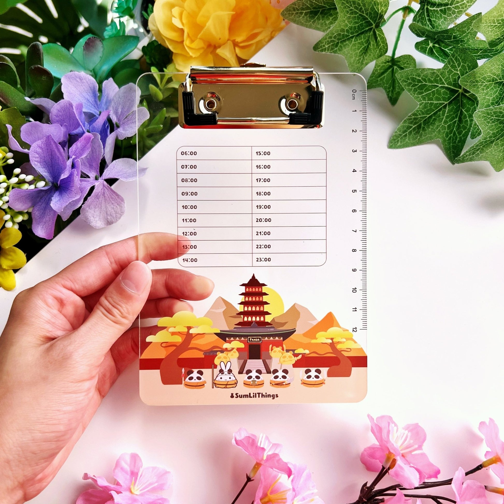 Acrylic Clipboard - Lil' Panda Dojo - SumLilThings