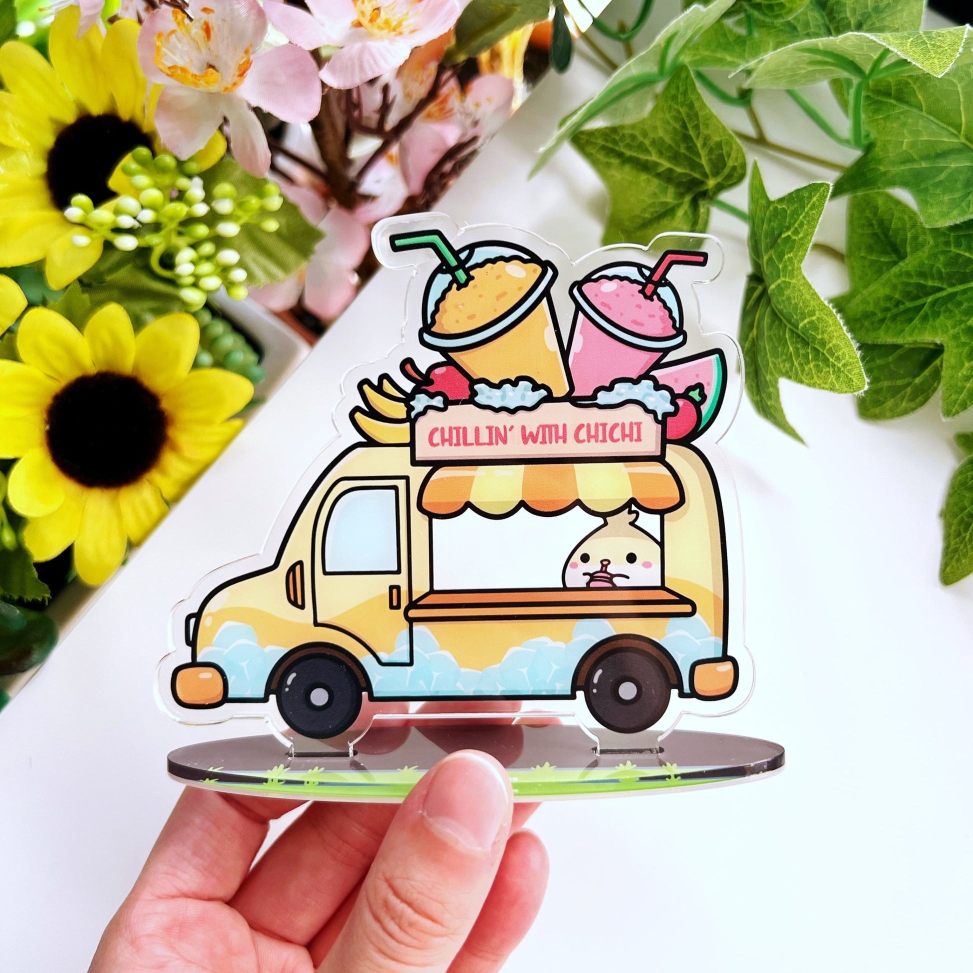 Acrylic Note Holder - Chichi's Smoothie Truck - SumLilThings