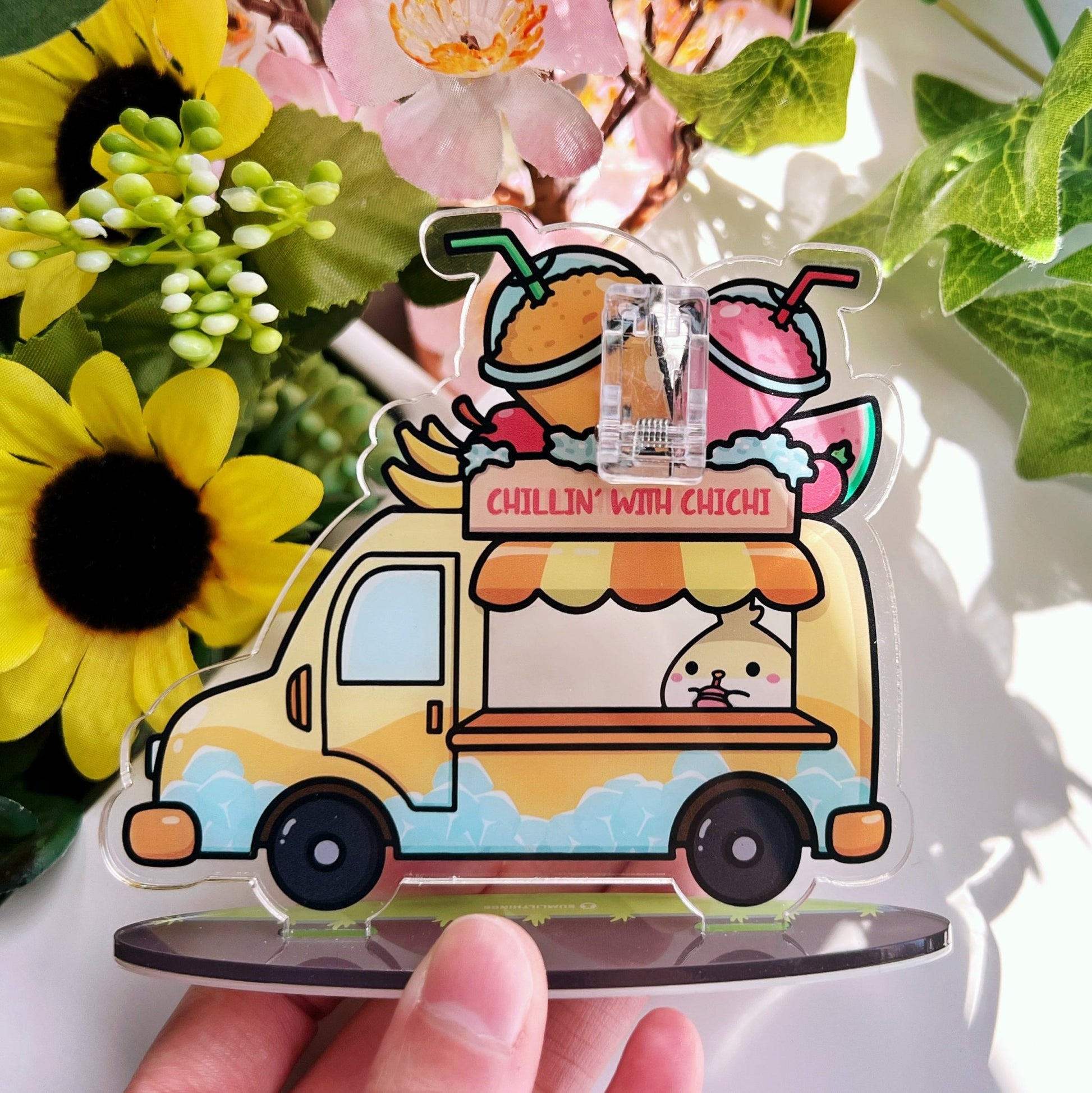 Acrylic Note Holder - Chichi's Smoothie Truck - SumLilThings