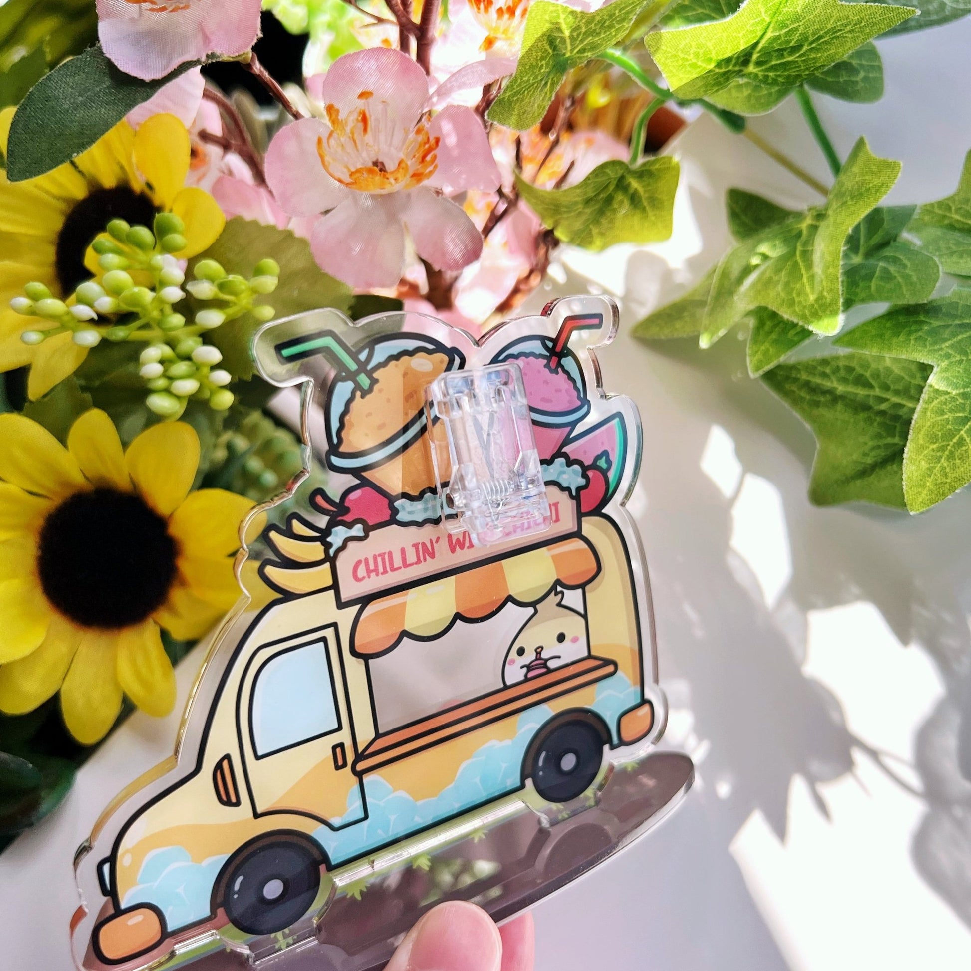 Acrylic Note Holder - Chichi's Smoothie Truck - SumLilThings