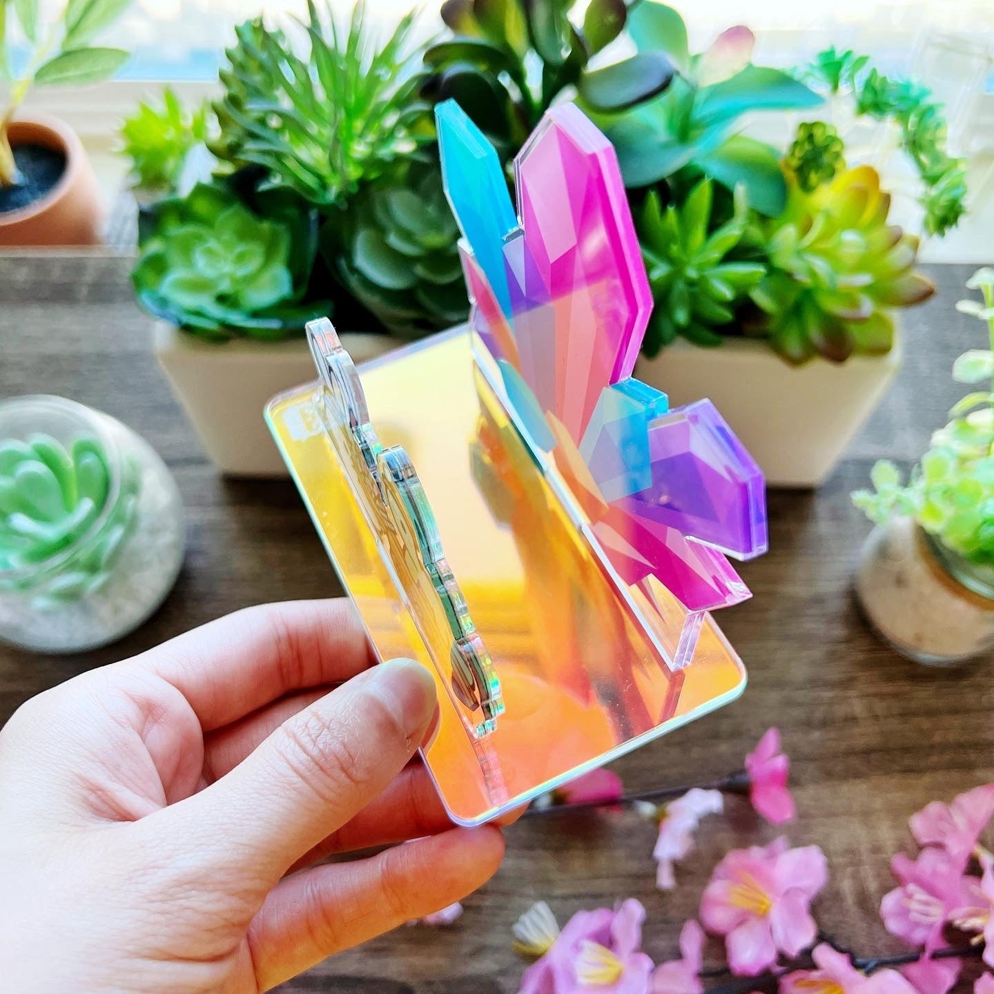 Acrylic Note Holder - Crystal Mining - SumLilThings