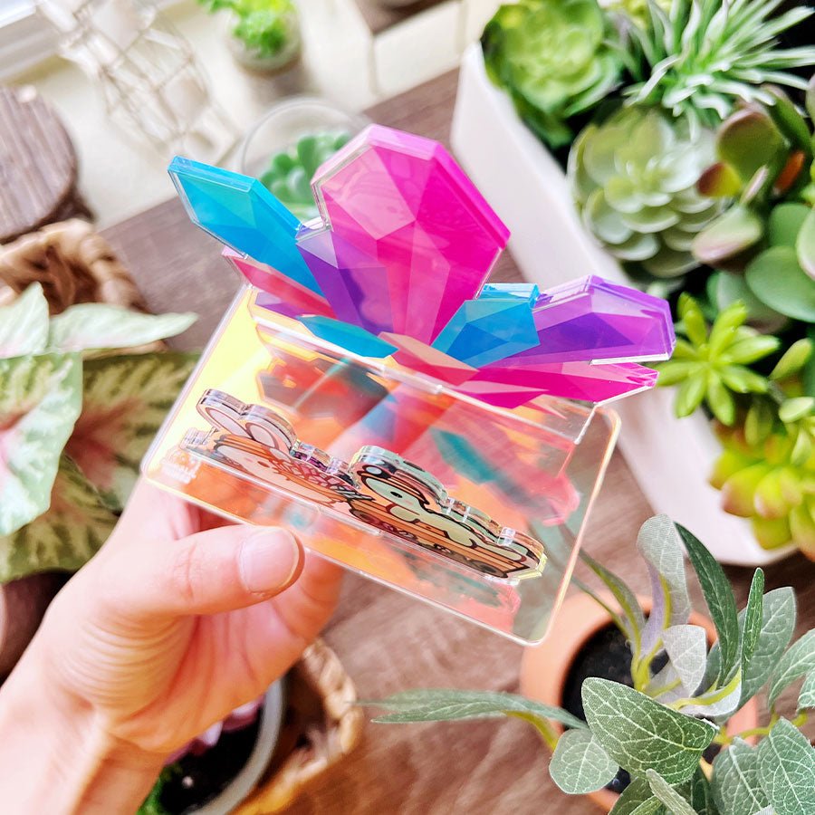 Acrylic Note Holder - Crystal Mining - SumLilThings