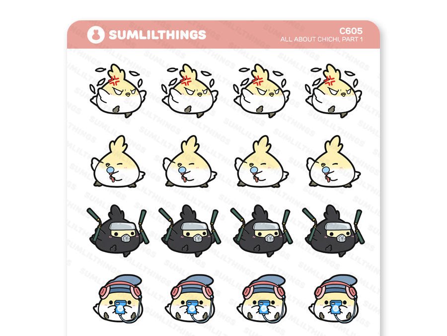 All About Chichi Part 1 Stickers - SumLilThings