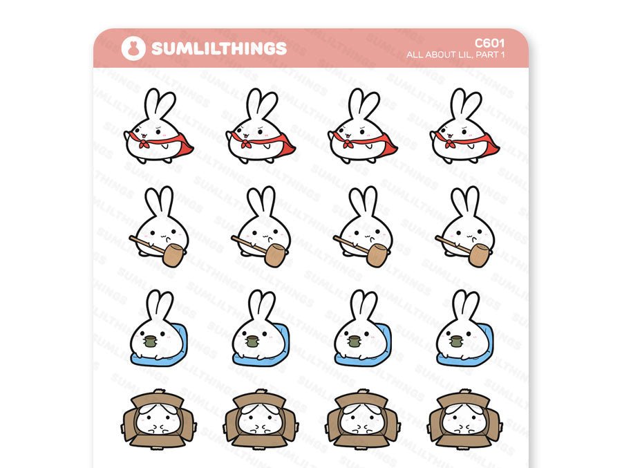 All About Lil Part 1 Stickers - SumLilThings
