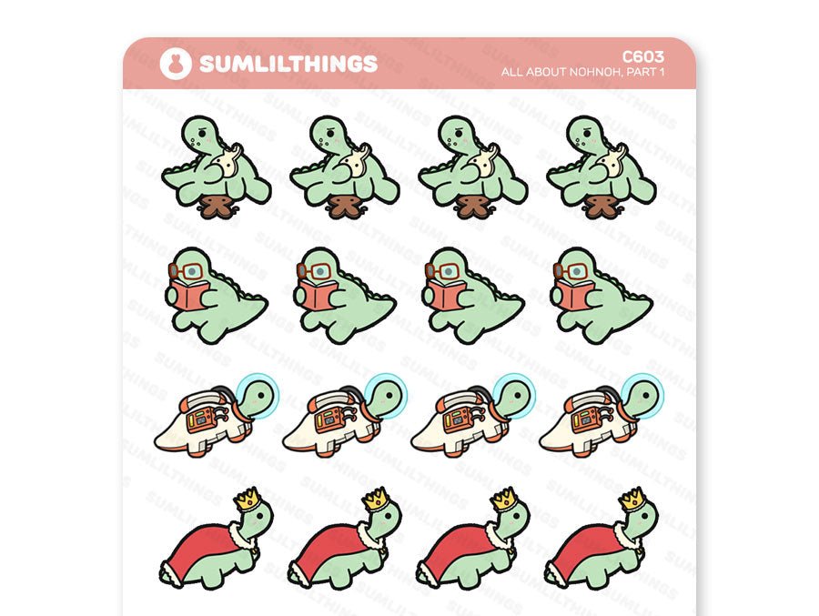 All About Nohnoh Part 1 Stickers - SumLilThings