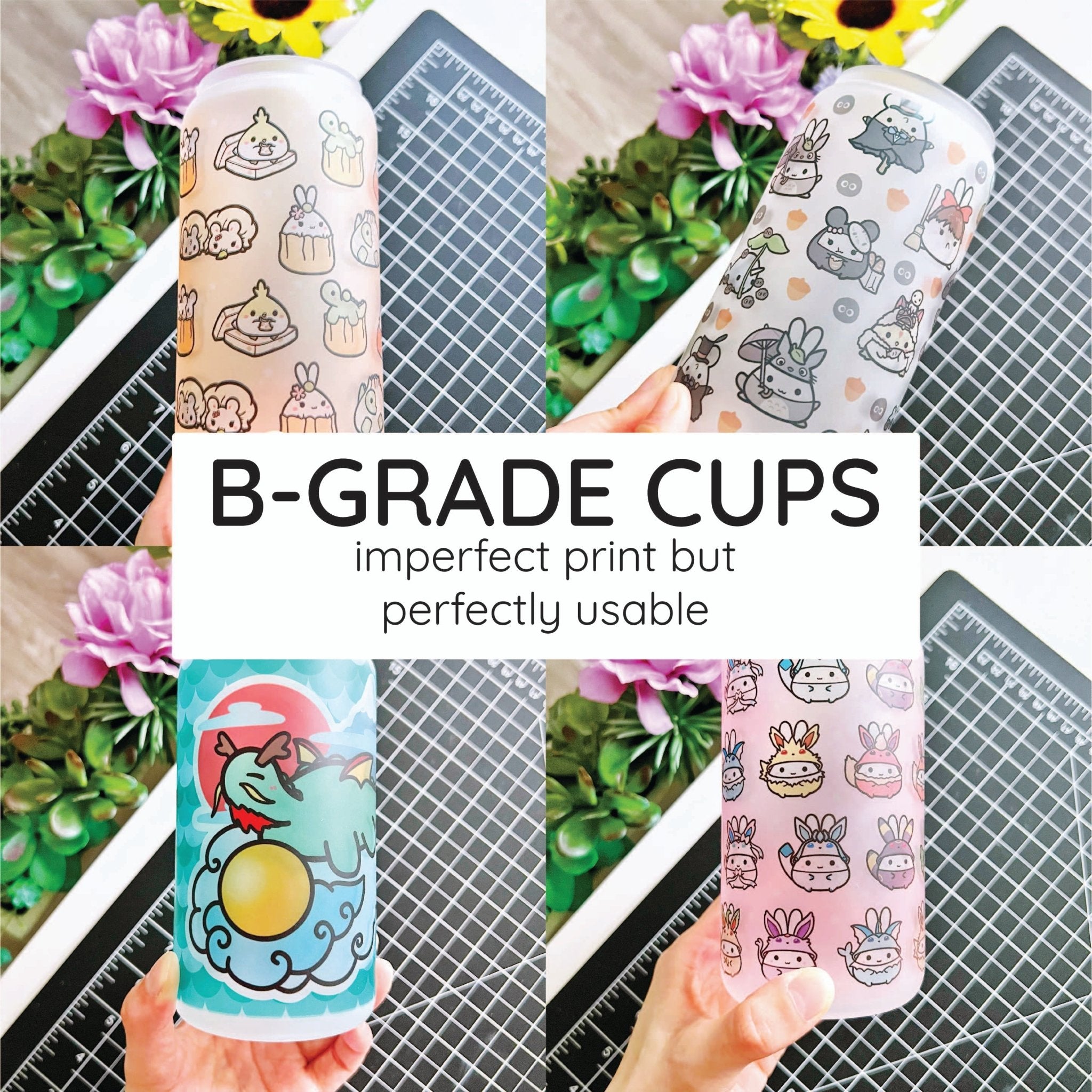 B-Grade Glass Cups (READ DESCRIPTION) - SumLilThings