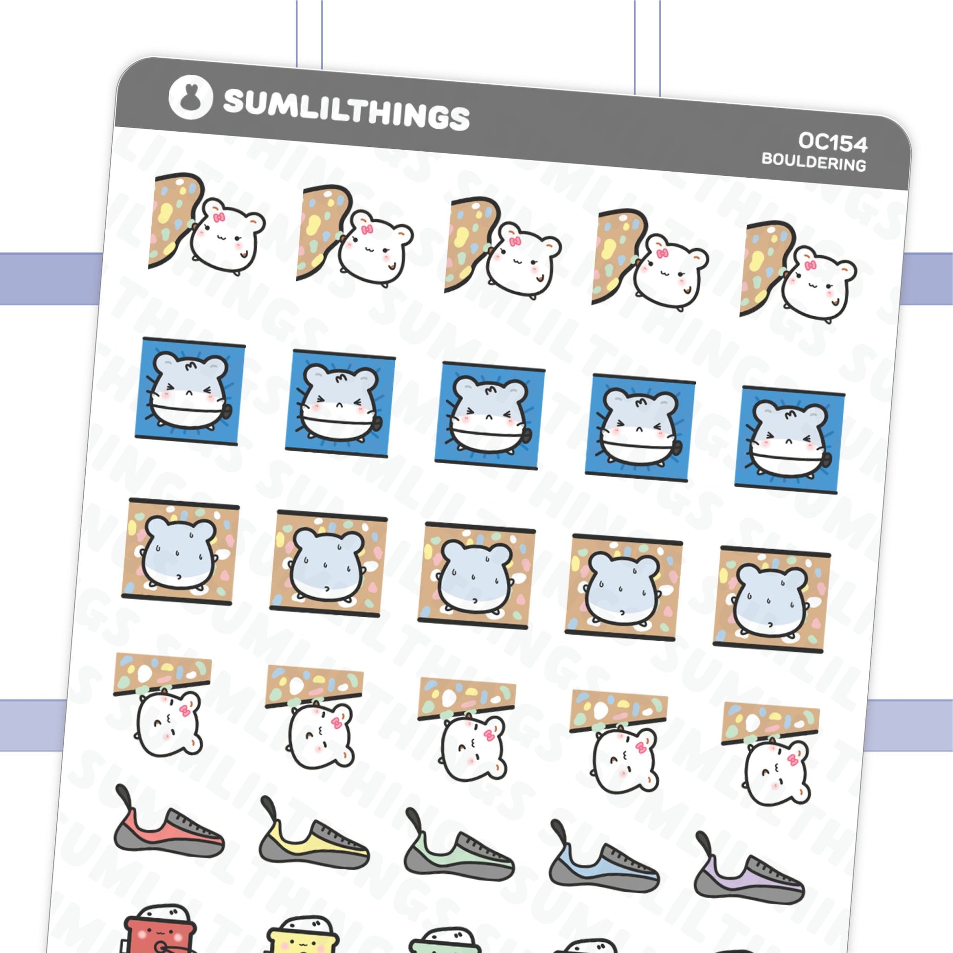 Bouldering/Rockclimbing Stickers - SumLilThings