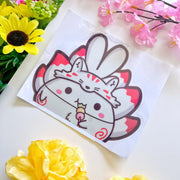 Car Decal Sticker - Peeking Kitsune - SumLilThings