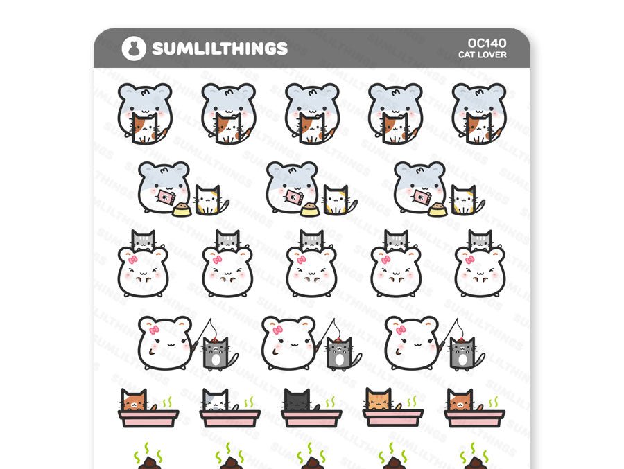 Cat Lover Stickers - SumLilThings