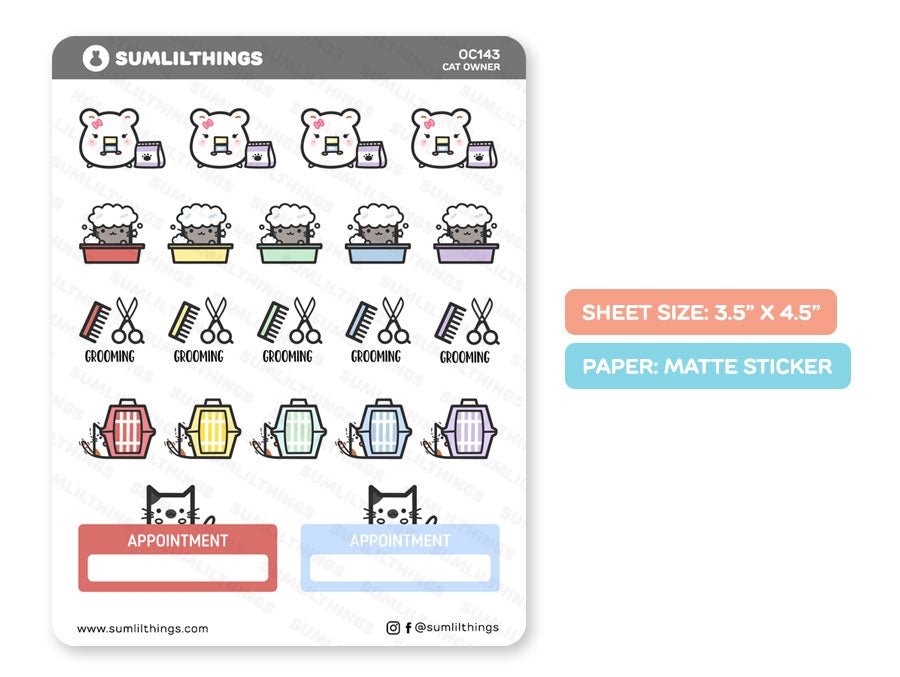 Cat Owner Stickers - SumLilThings
