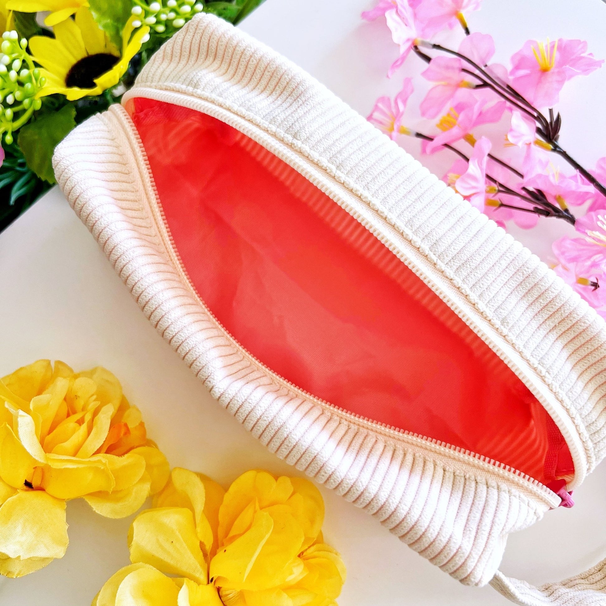 Corduroy Pencil Pouch - Ichigo (Embroidered) - SumLilThings