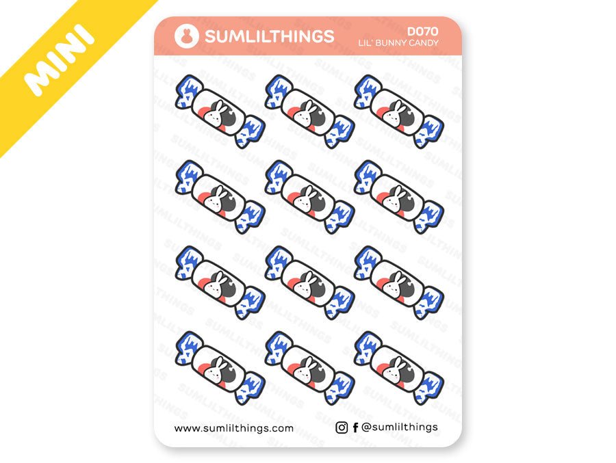 D070 - Lil' Bunny Candy Doodles Stickers - SumLilThings