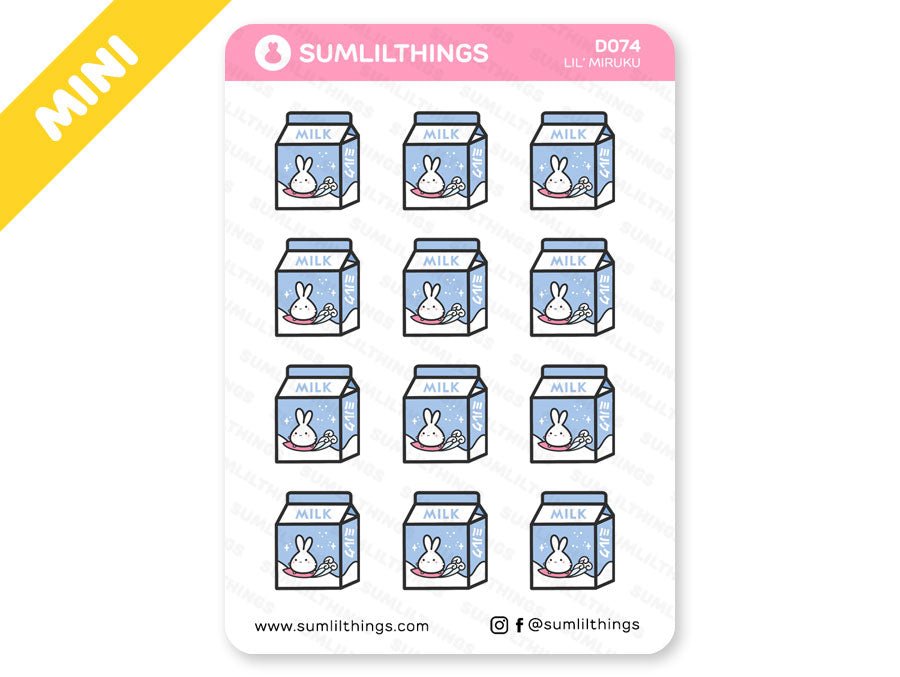 D074 - Milk Carton Doodles Stickers - SumLilThings