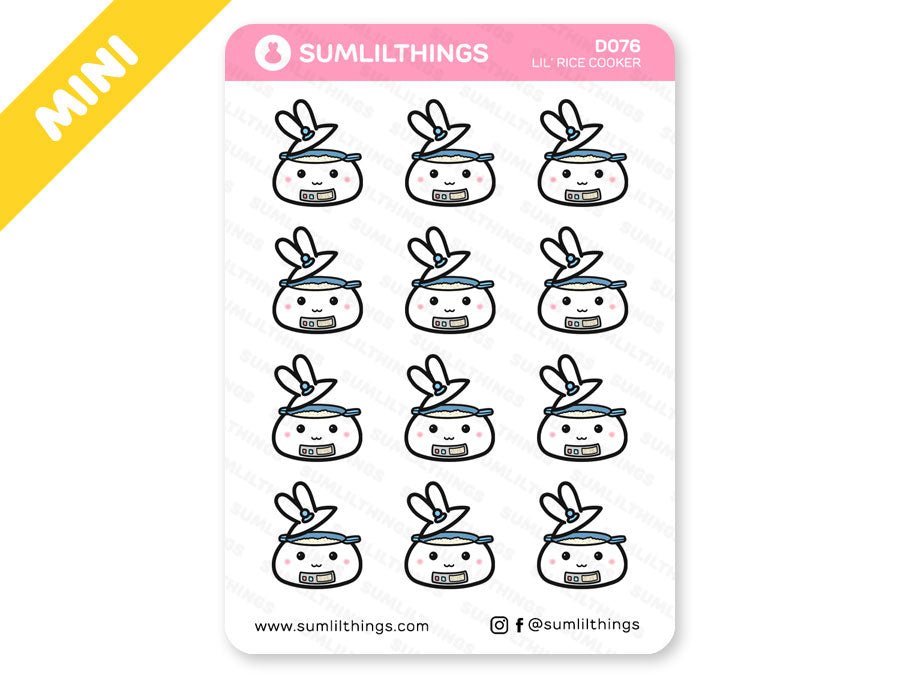 D076 - Rice Cooker // Doodles Stickers - SumLilThings