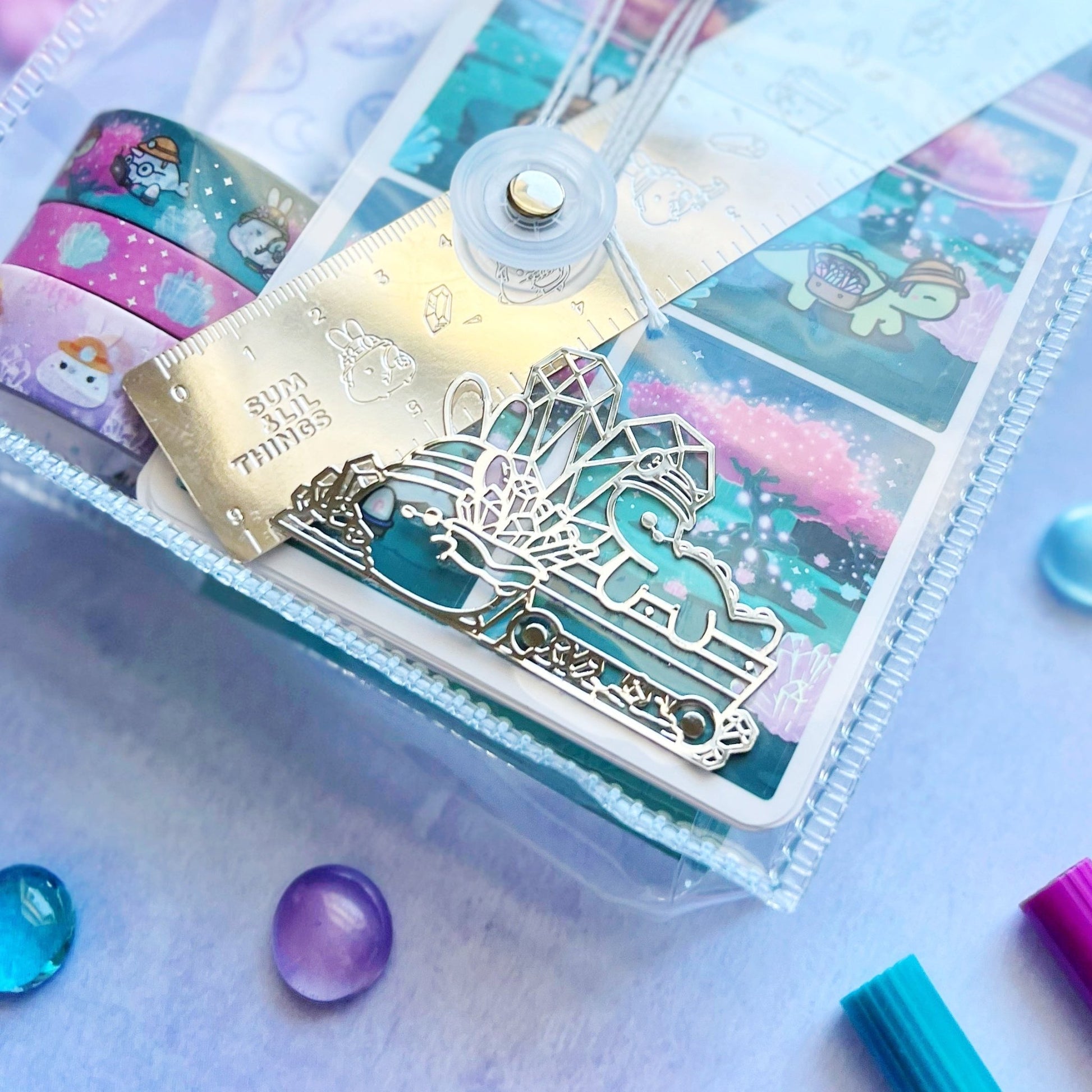 Decal Sticker - Crystal Mining - Silver Metal - SumLilThings