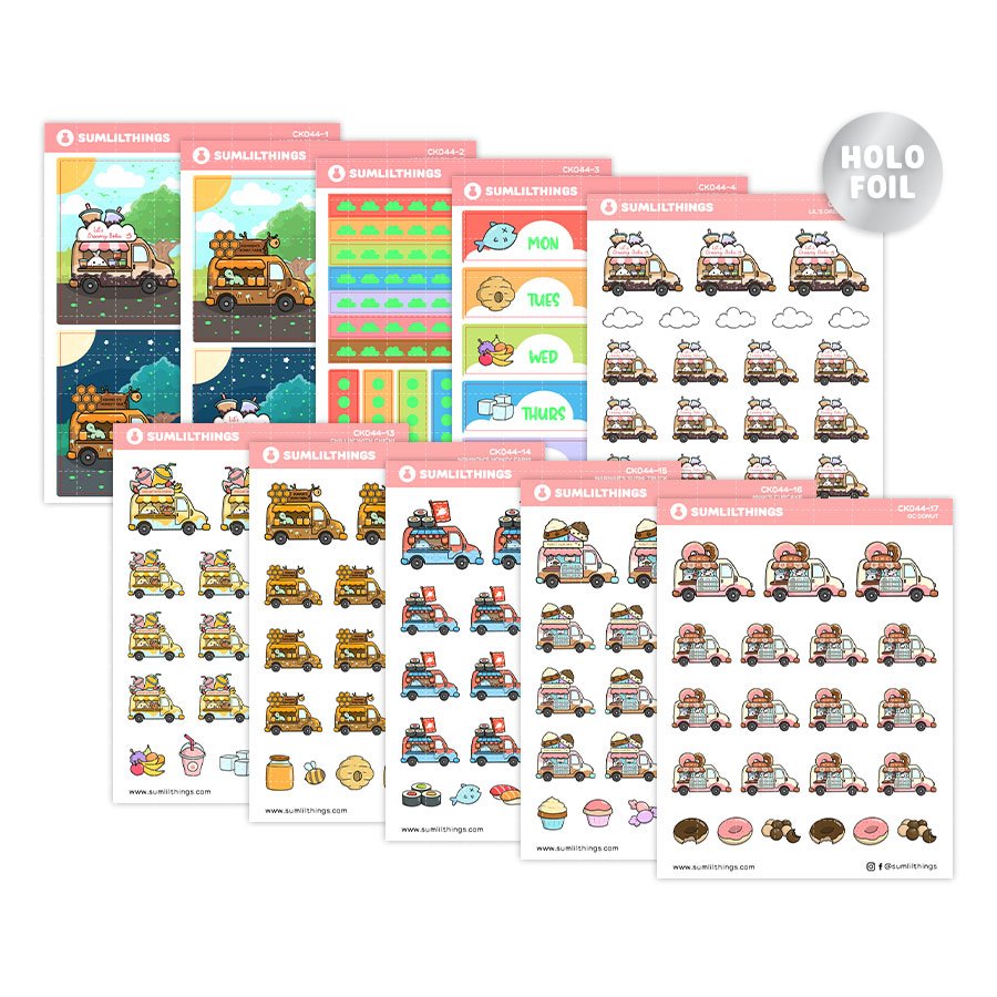 Decorative Kit - Lil&#39; Food Truck (10 Pages) - SumLilThings